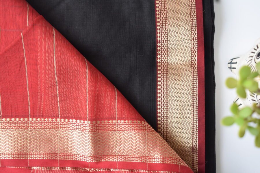 Maheshwari Narmada Border Black - Image 2