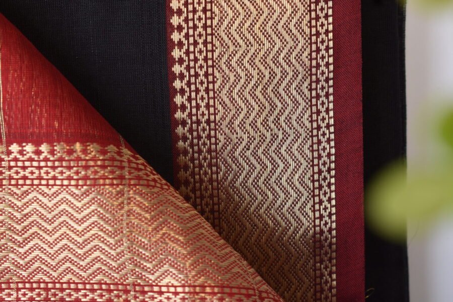 Maheshwari Narmada Border Black - Image 19