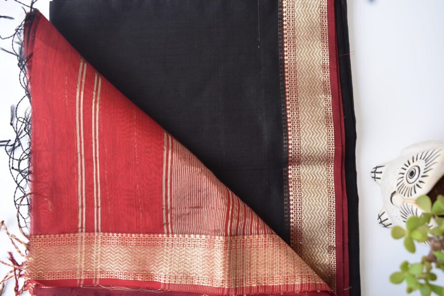 Maheshwari Narmada Border Black - Image 18
