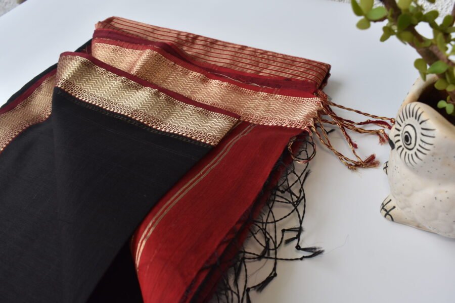 Maheshwari Narmada Border Black - Image 17