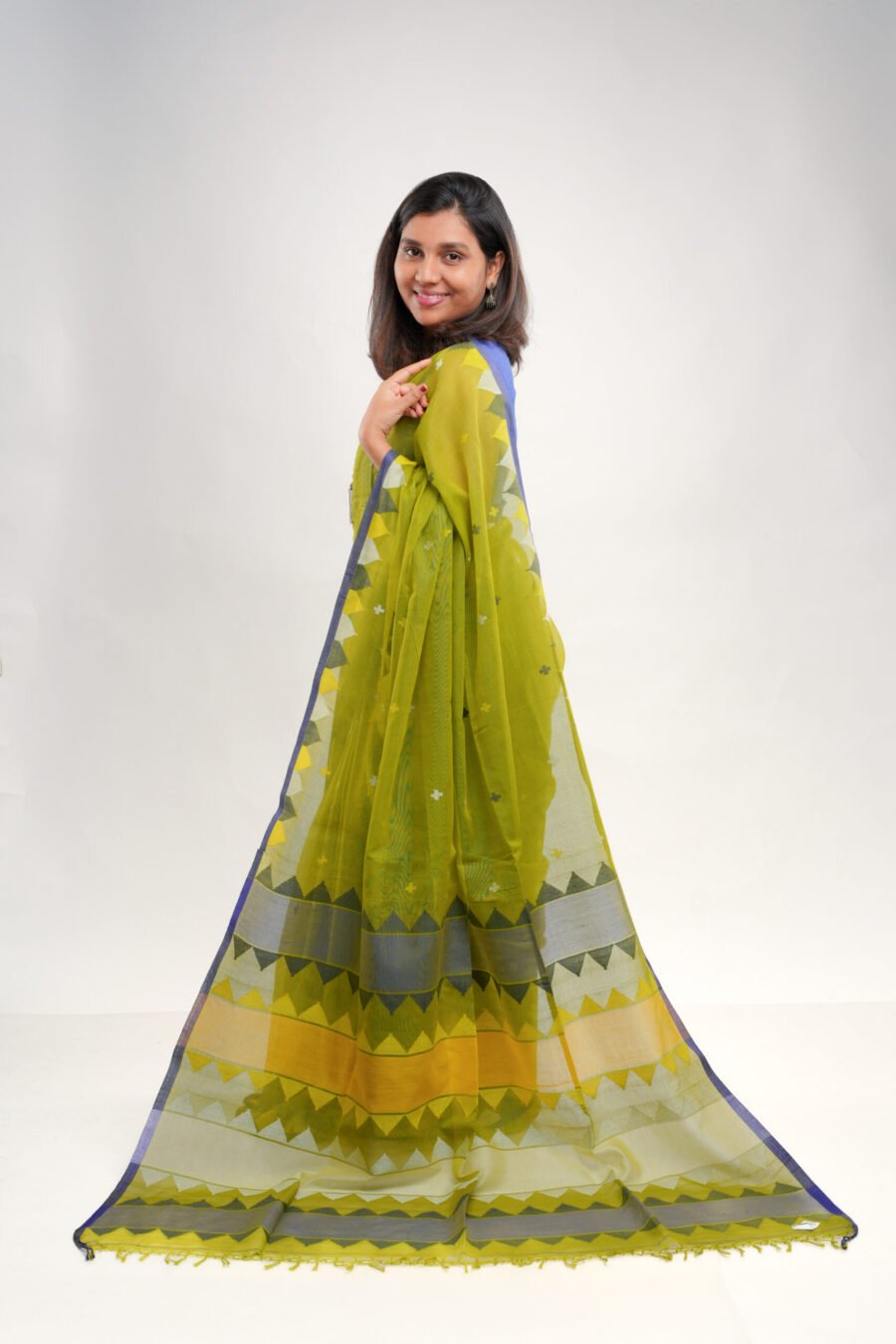 green saree