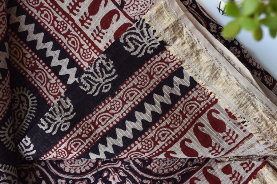 maheshwari-bagh-print-black-saree_4