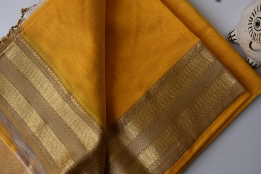 maheshwari-serene-border-yellow-saree