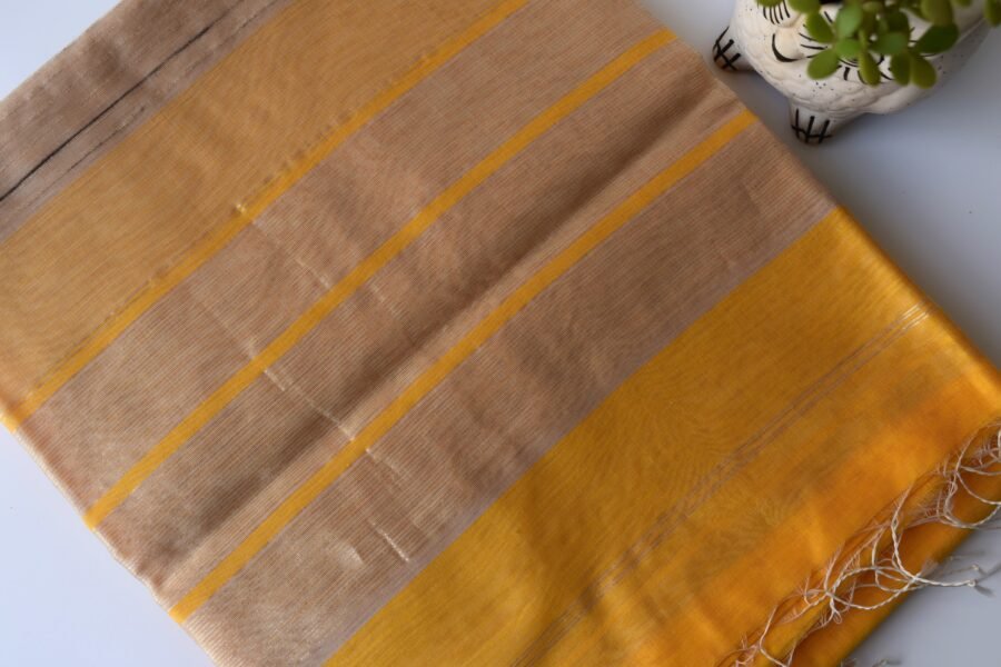 maheshwari-serene-border-yellow-saree