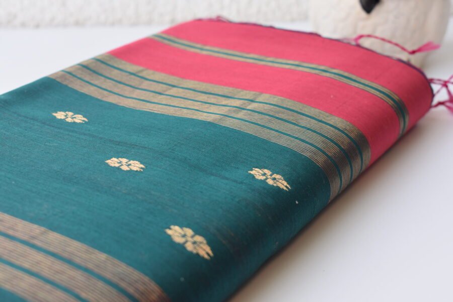 maheshwari-serene-border-redgreen-saree