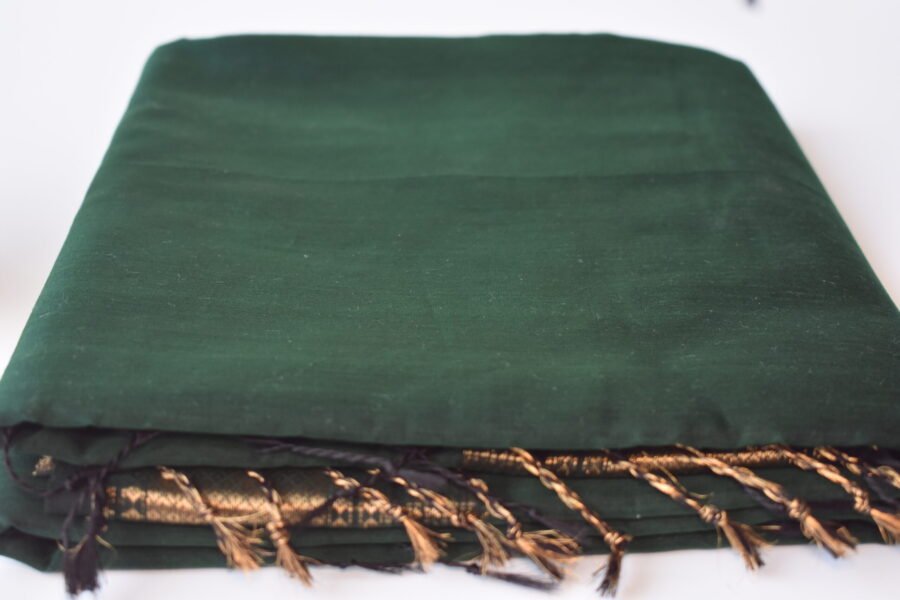 Maheshwari Patti Border Green Saree - Image 6