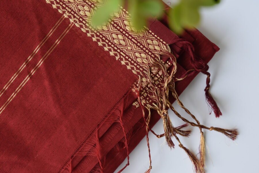 maheshwari-diamond-border-maroon-saree