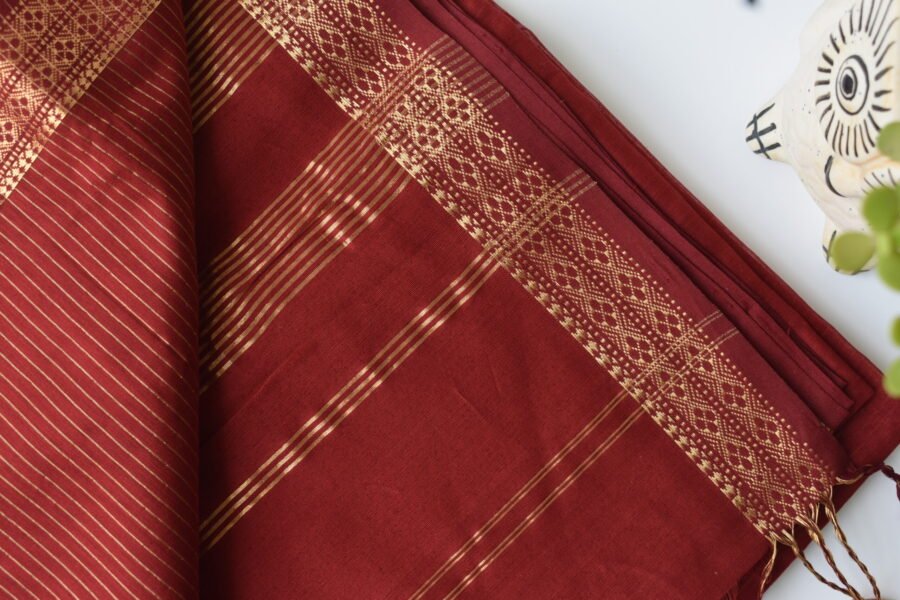 maheshwari-diamond-border-maroon-saree