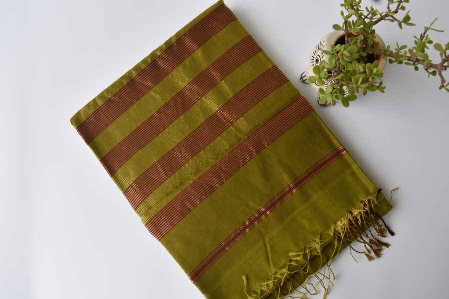 maheshwari-diamond-border-green-saree