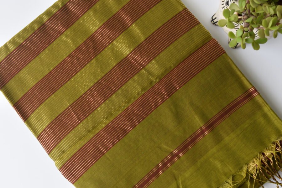 maheshwari-diamond-border-green-saree